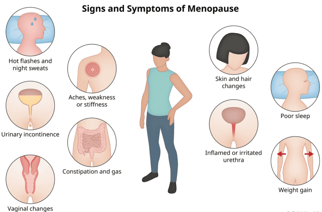 Signs and symptoms of menopause